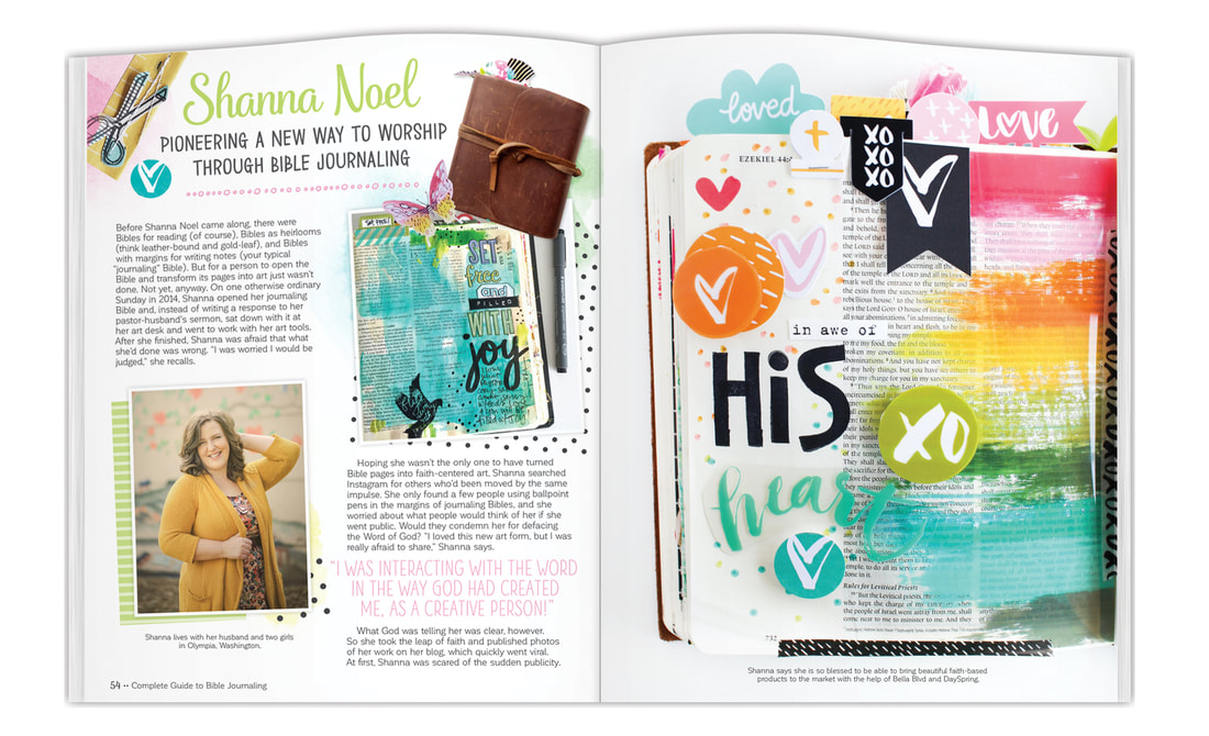 Bible Journaling Artist Spread1